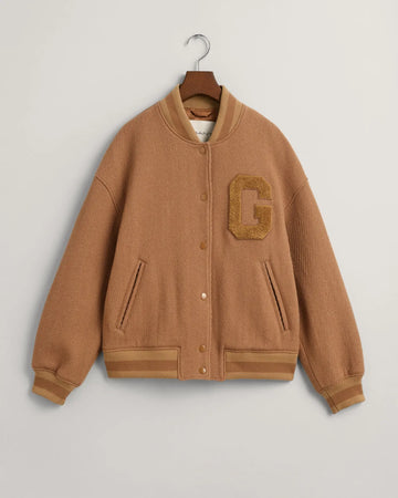 Μπουφάν Μάλλινο Twill Varsity (Outlet) GANT